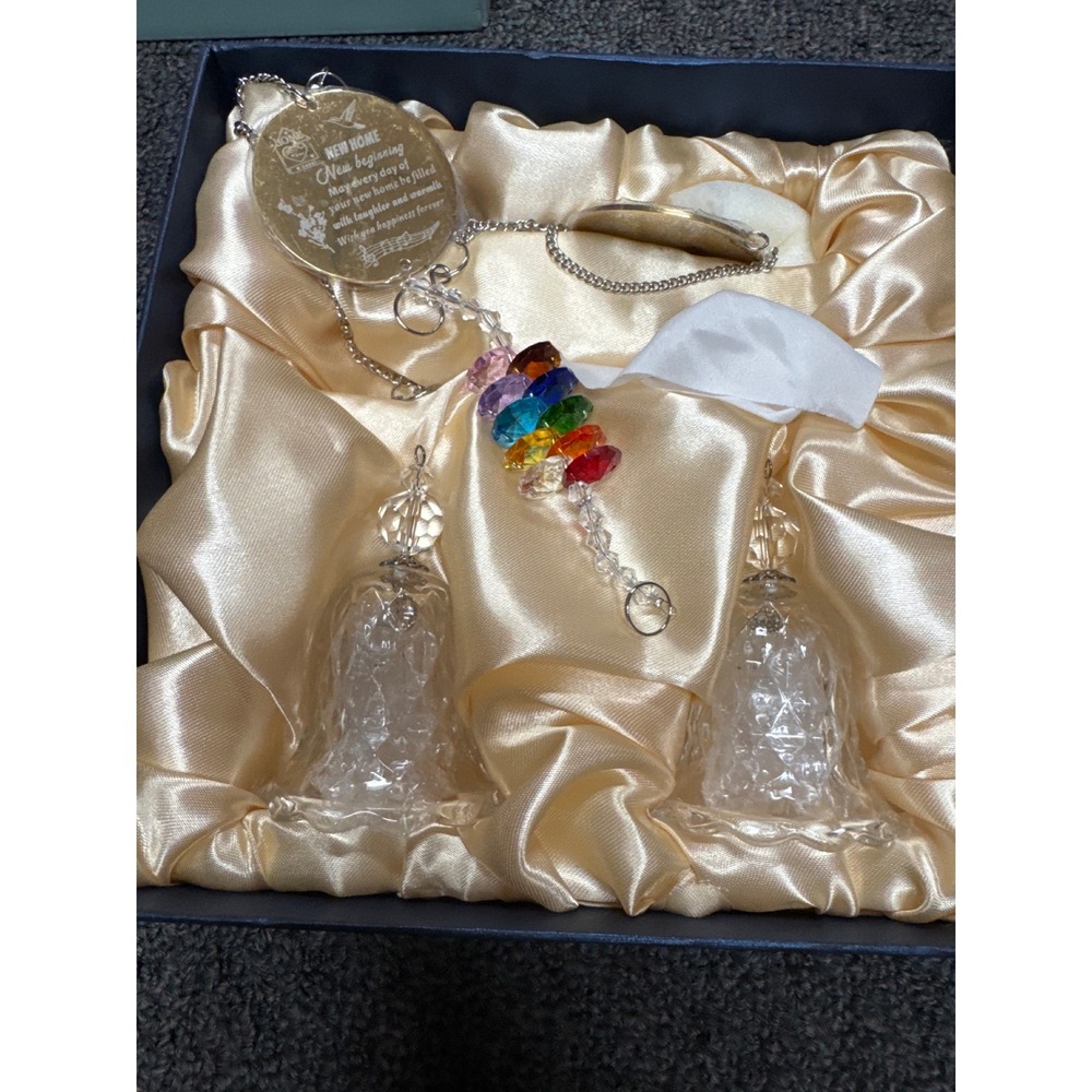 Rodribes Crystal Ceiling Fan Light Pulls Set New Home Gift Rainbow Suncatcher